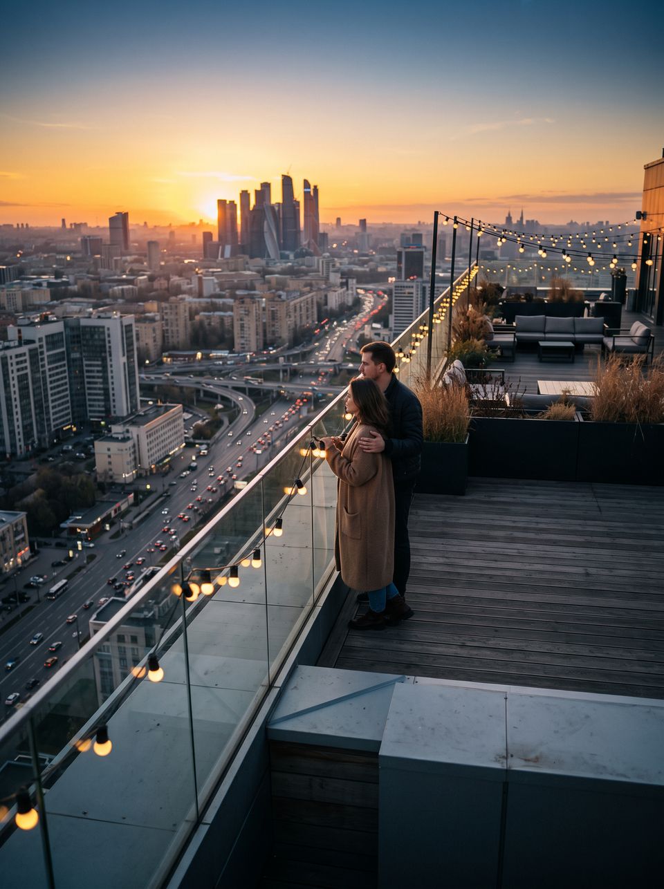 Пара на крыше