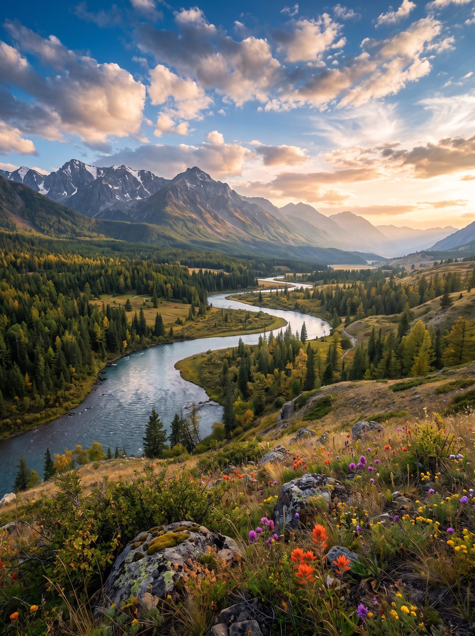 Пейзаж с выразительным небом